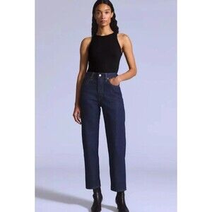 Japanese Selvedge Levis NWT High Rise Jeans Dark Rinse Big E Size 28x27